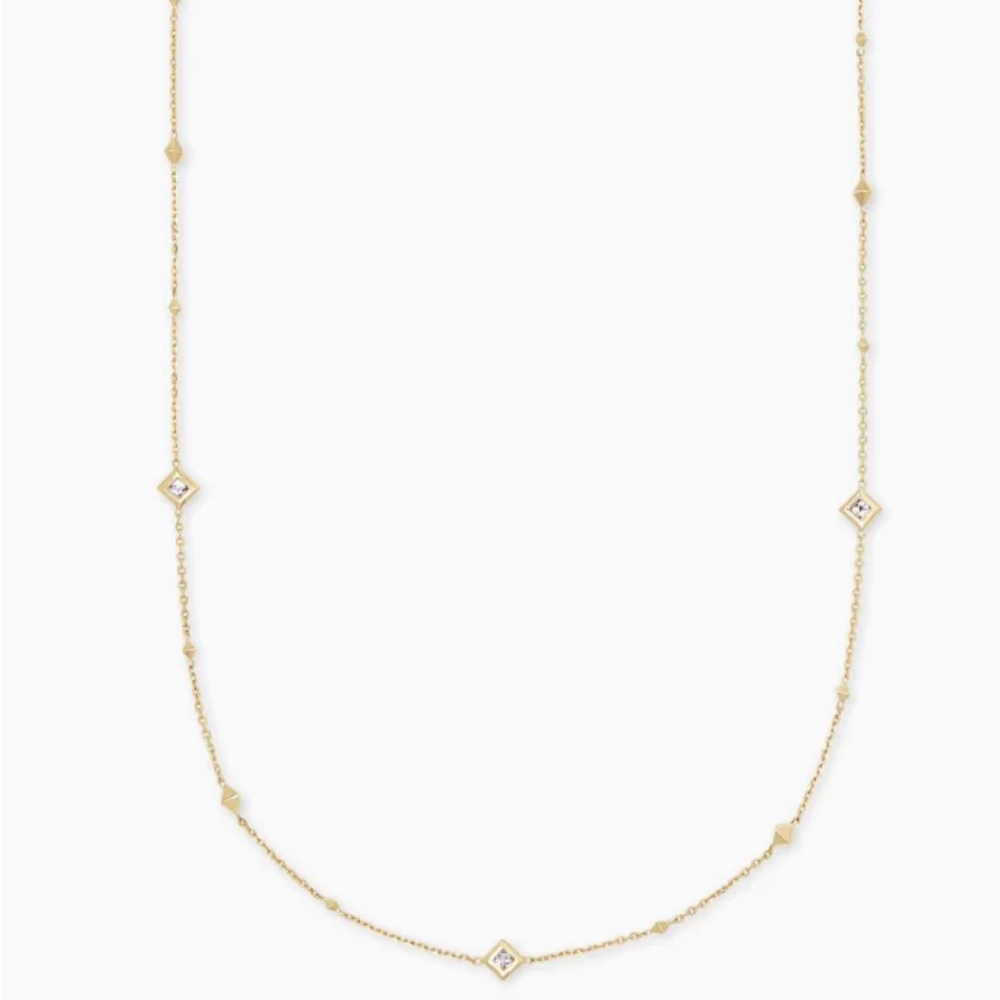 Michelle strand 14k gold with white diamond